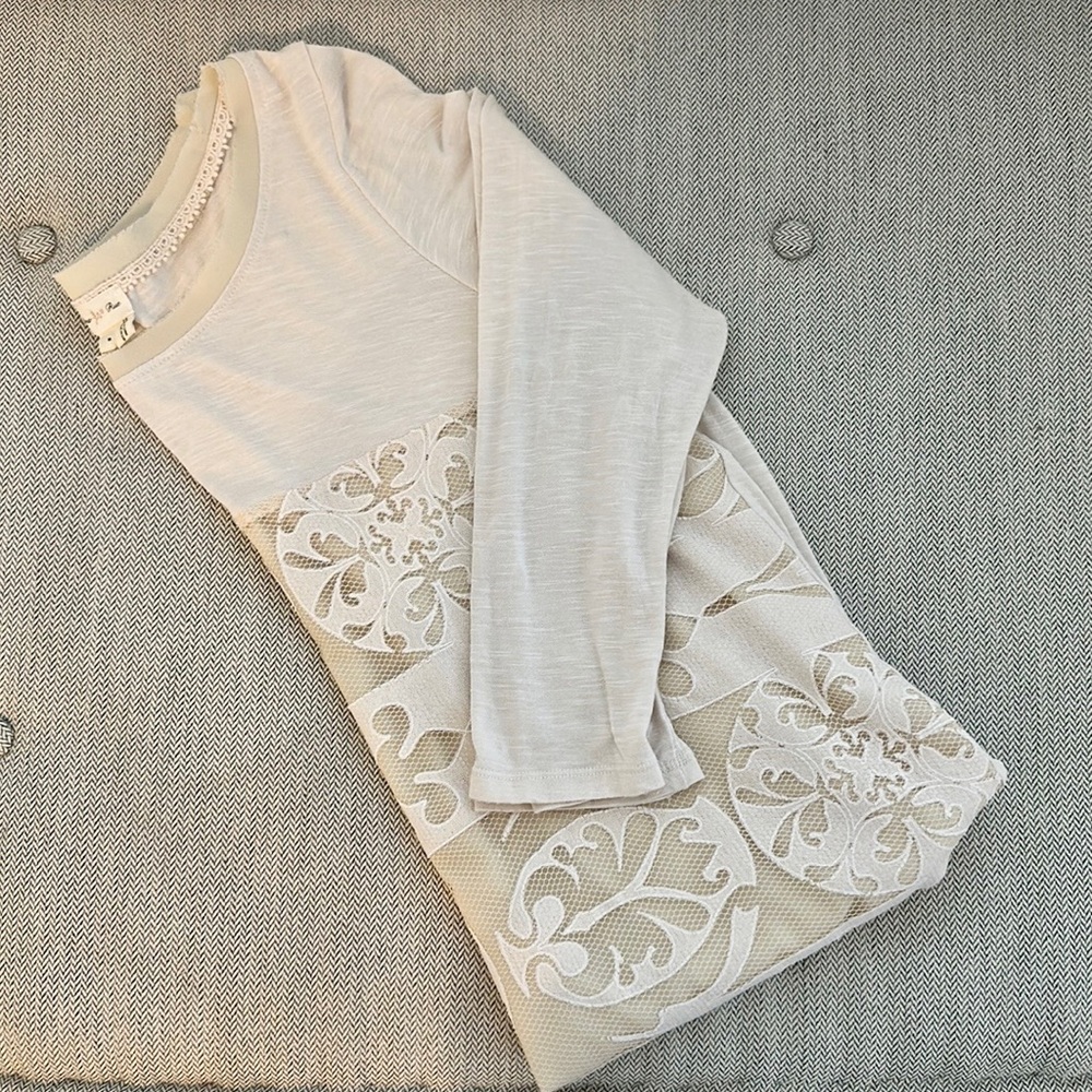 Anthropologie | Meadow Rue, Cream Blouse